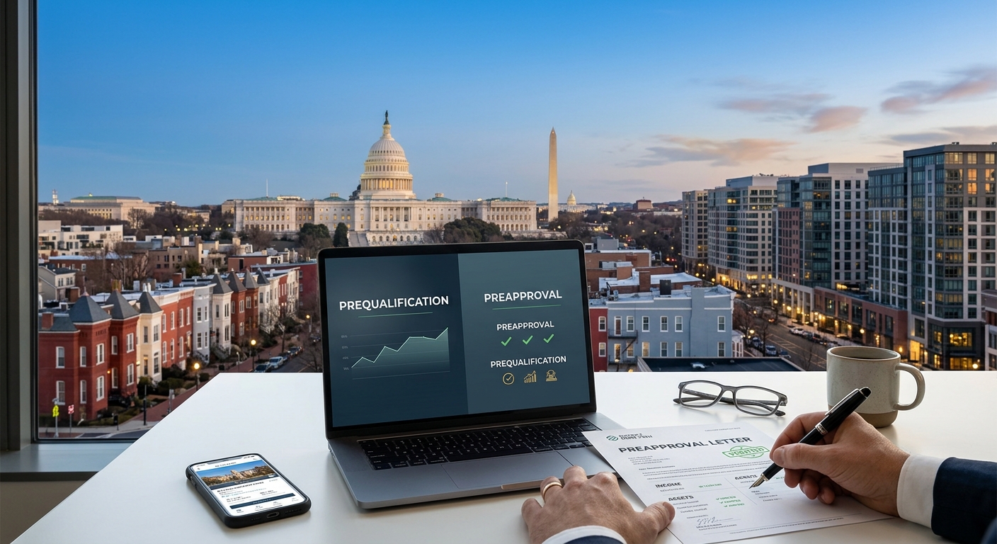 Mortgage Preapproval vs. Prequalification: What DC Buyers Need to Know